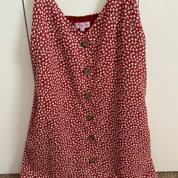 Pink Lily floral babydoll dress - Picture 2 of 6